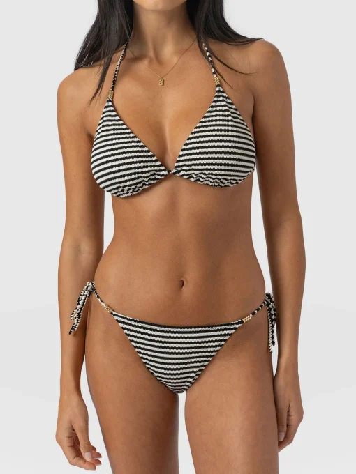 Saint and Sofia Alba Tie Side Bikini Bottom - Stripe