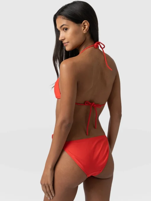 Saint and Sofia Alba Tie Side Bikini Bottom - Red