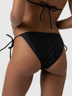 Saint and Sofia Alba Tie Side Bikini Bottom - Black