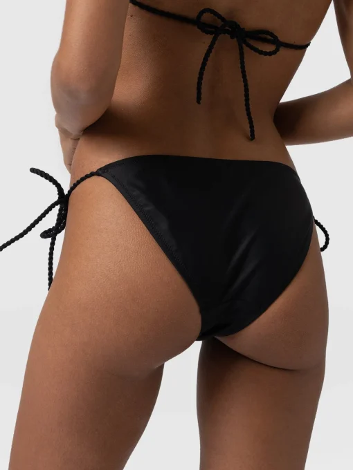 Saint and Sofia Alba Tie Side Bikini Bottom - Black