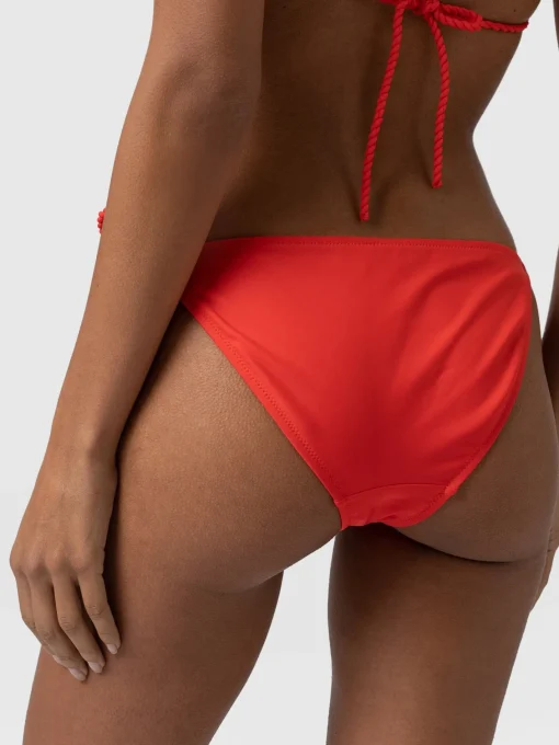 Saint and Sofia Alba Tie Side Bikini Bottom - Red