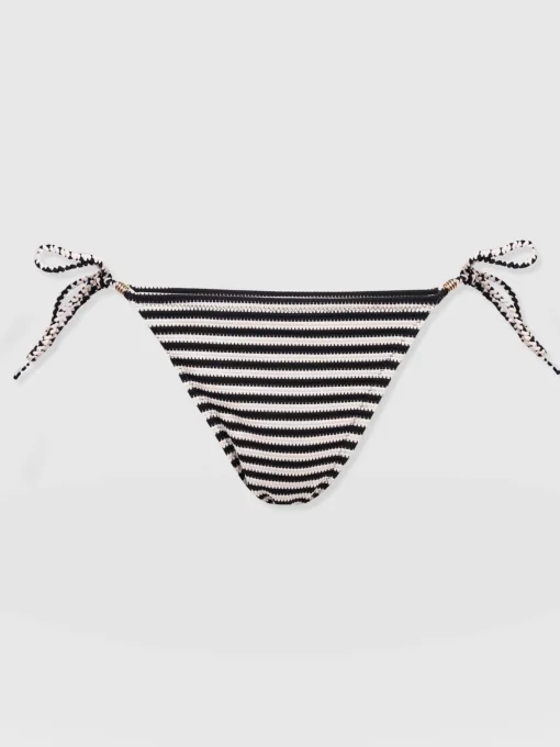 Saint and Sofia Alba Tie Side Bikini Bottom - Stripe