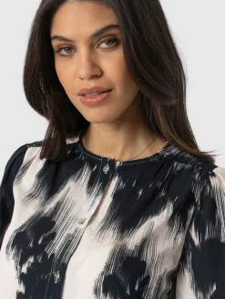 Saint and Sofia Amelie Blouse - White Fade Floral