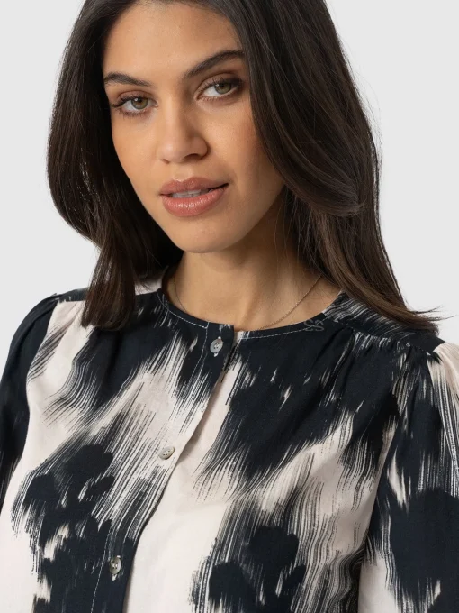Saint and Sofia Amelie Blouse - White Fade Floral