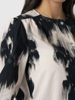 Saint and Sofia Amelie Blouse - White Fade Floral