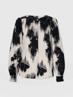 Saint and Sofia Amelie Blouse - White Fade Floral