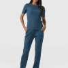 Saint and Sofia Apartment Pant - Teal Rib