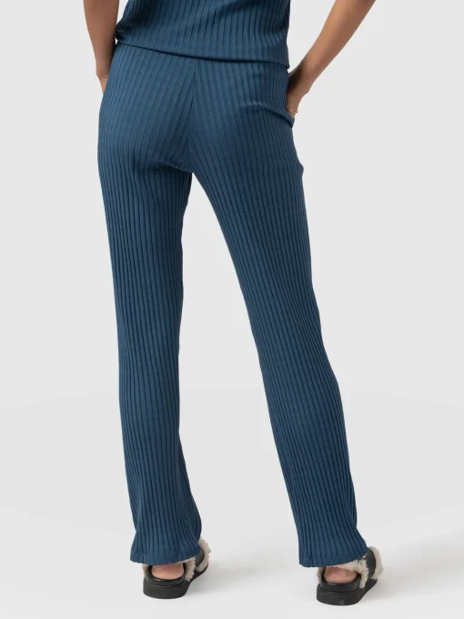 Saint and Sofia Apartment Pant - Teal Rib