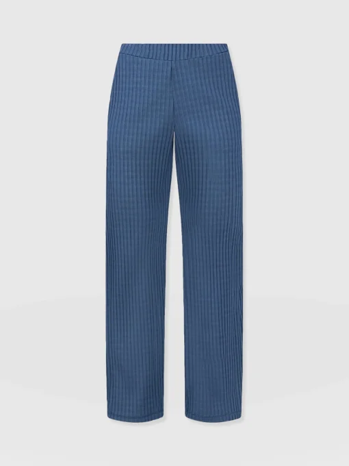 Saint and Sofia Apartment Pant - Teal Rib