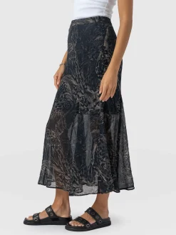 Saint and Sofia Audrey Skirt - Spot Feather