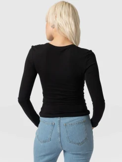 Saint and Sofia Austen Crew Neck Tee - Black