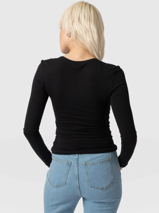Saint and Sofia Austen Crew Neck Tee - Black