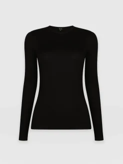 Saint and Sofia Austen Crew Neck Tee - Black