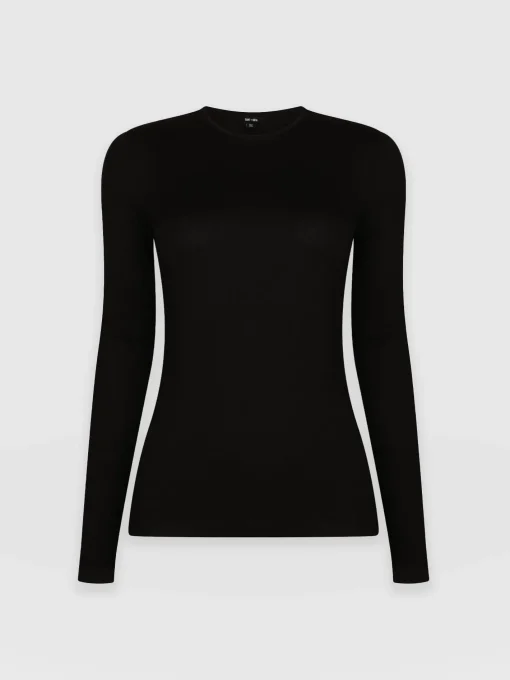 Saint and Sofia Austen Crew Neck Tee - Black
