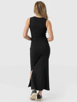 Saint and Sofia Axel Cut Out Dress - Black