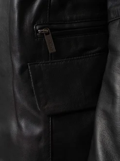 Saint and Sofia Blane Leather Jacket - Black