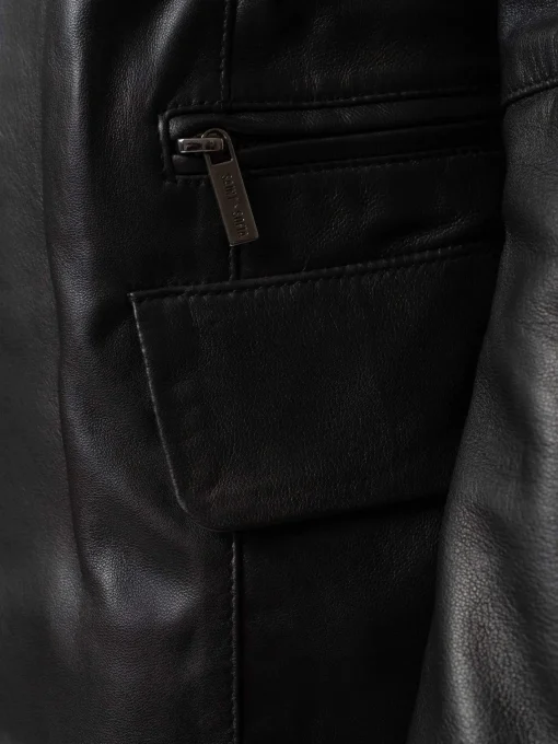 Saint and Sofia Blane Leather Jacket - Black