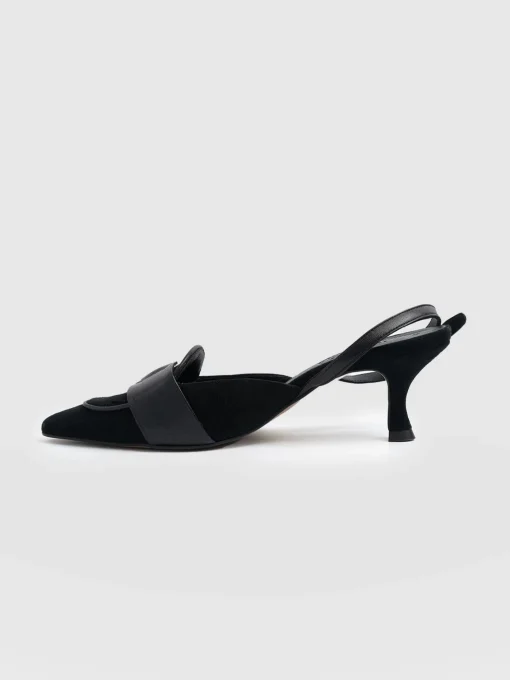 Saint and Sofia Bridget Sling Back Heels - Black