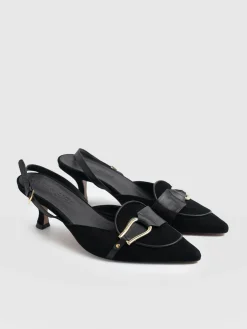 Saint and Sofia Bridget Sling Back Heels - Black