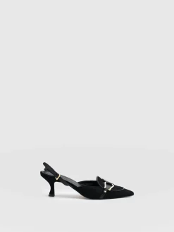 Saint and Sofia Bridget Sling Back Heels - Black