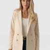 Saint and Sofia Cambridge Blazer Crepe - Beige