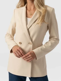 Saint and Sofia Cambridge Blazer Crepe - Beige