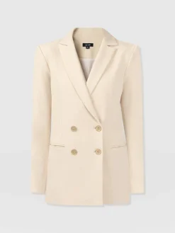 Saint and Sofia Cambridge Blazer Crepe - Beige