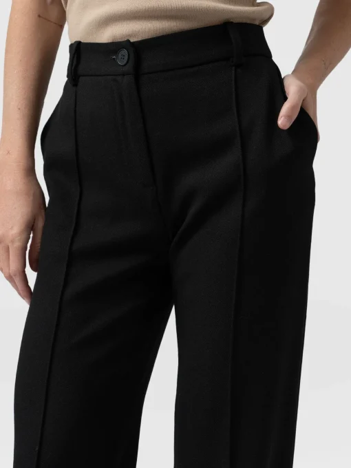 Saint and Sofia Cambridge Tailored Wide Leg Pant - Black