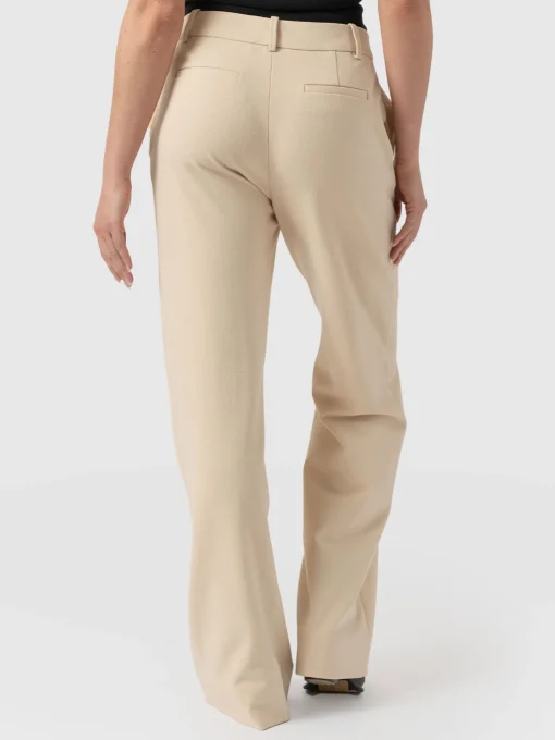 Saint and Sofia Cambridge Tailored Wide Leg Pant - Beige