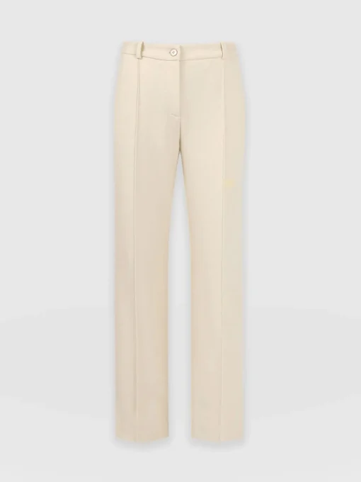 Saint and Sofia Cambridge Tailored Wide Leg Pant - Beige