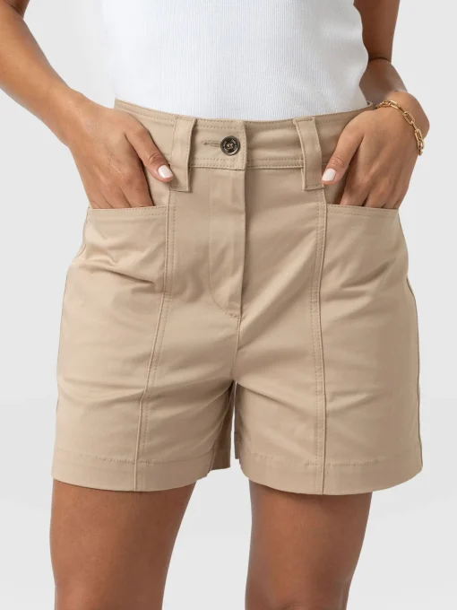 Saint and Sofia Cargo Short - Beige