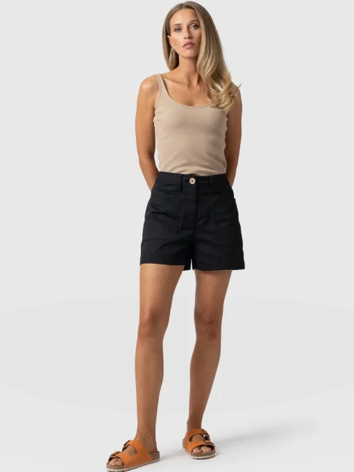 Saint and Sofia Cargo Short - Black