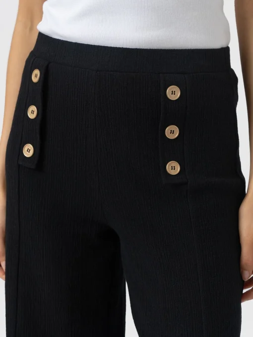 Saint and Sofia Chelsea Pant - Black Textured