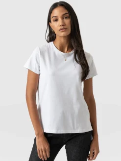 Saint and Sofia Easy Cotton Tee - White