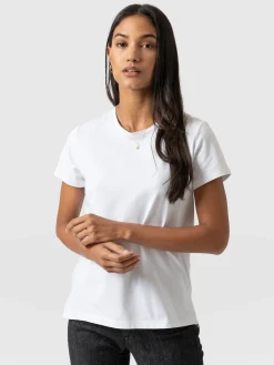 Saint and Sofia Easy Cotton Tee - White