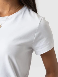 Saint and Sofia Easy Cotton Tee - White