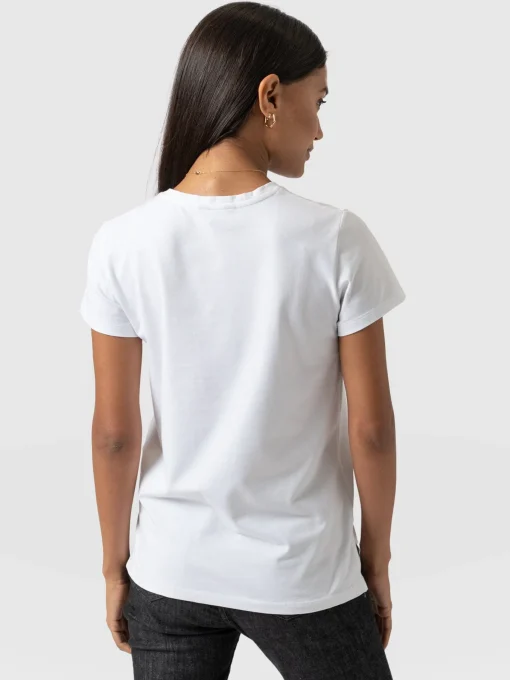 Saint and Sofia Easy Cotton Tee - White