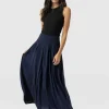 Saint and Sofia Eliza Pleated Skirt - Navy
