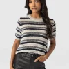 Saint and Sofia Fearne Knit Tee - Blue Stripe