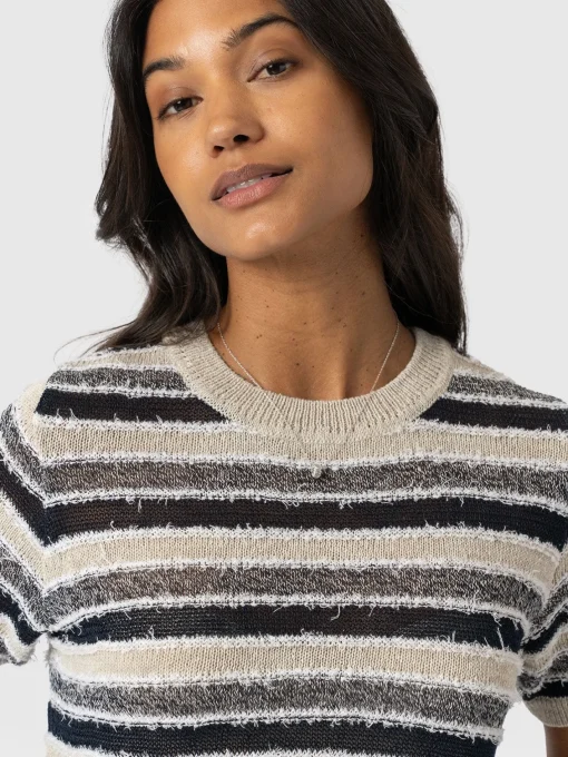 Saint and Sofia Fearne Knit Tee - Blue Stripe