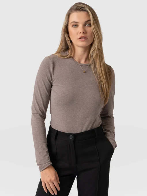 Saint and Sofia Glen Crew Neck Tee - Coco