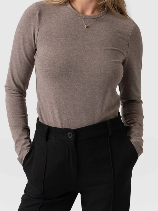 Saint and Sofia Glen Crew Neck Tee - Coco
