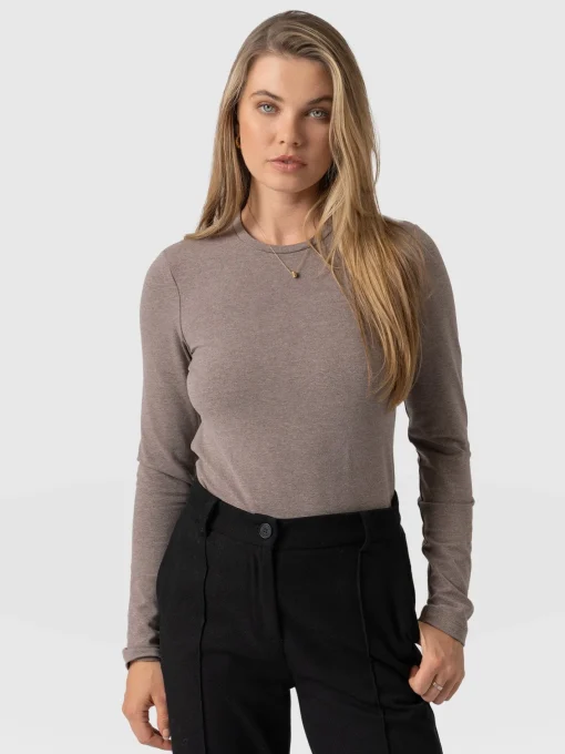 Saint and Sofia Glen Crew Neck Tee - Coco
