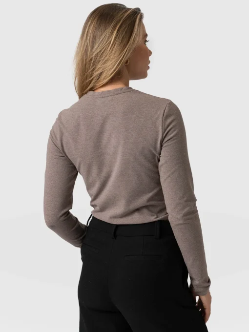 Saint and Sofia Glen Crew Neck Tee - Coco