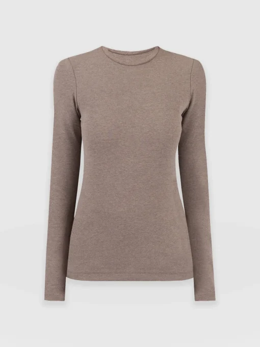 Saint and Sofia Glen Crew Neck Tee - Coco