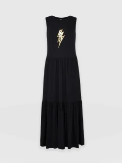 Saint and Sofia Greenwich Dress - Black Rock n Roll