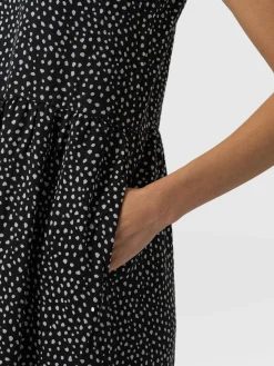Saint and Sofia Greenwich Dress - Black Spot Tencel