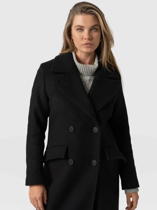 Saint and Sofia Hampton Coat - Black