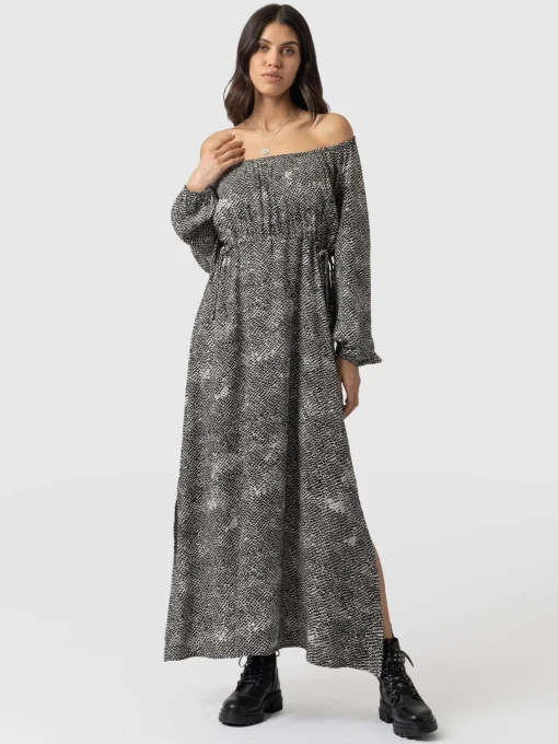 Saint and Sofia Henrietta Dress - Monochrome Gothica