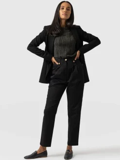 Saint and Sofia High Waisted Cargo Pant - Black